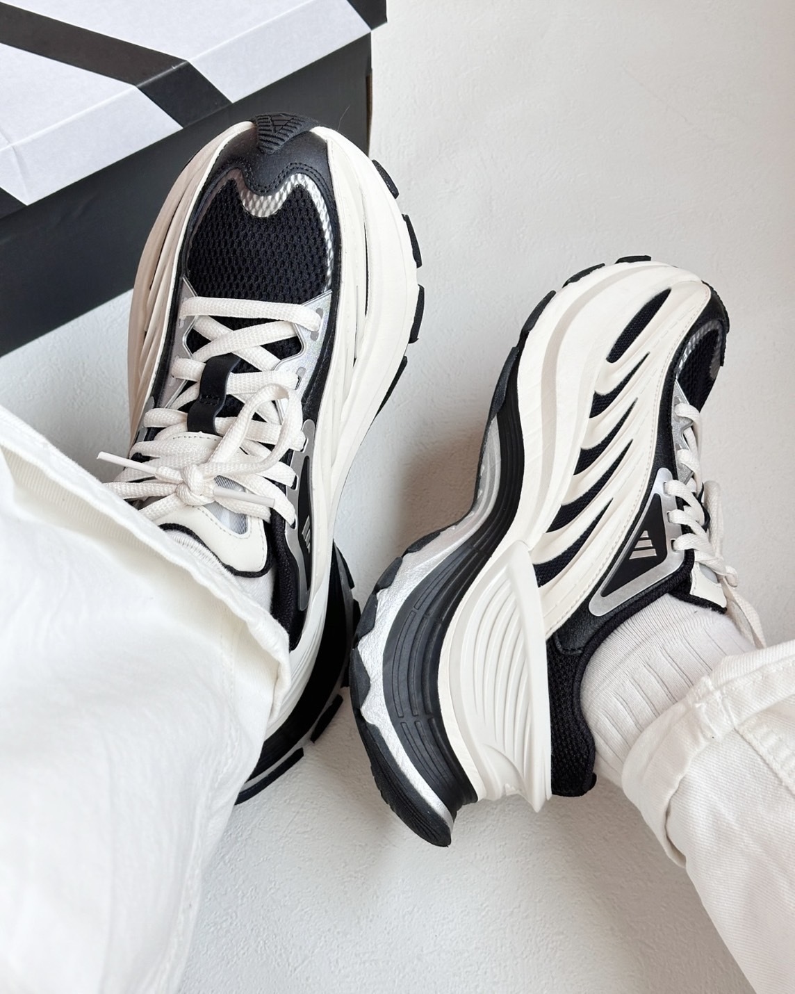 Adidas FOS XLG MTW "Cream black" 未來 科技 老爹鞋 奶油黑