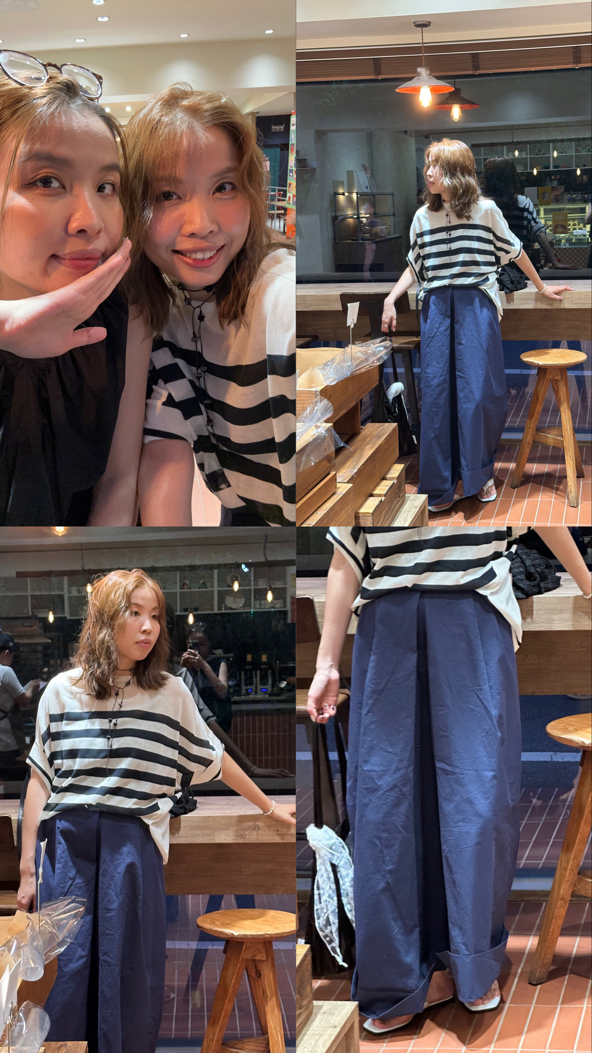 03513a/雙層褶長闊牌/訂造尺寸/28-38/44/40.5