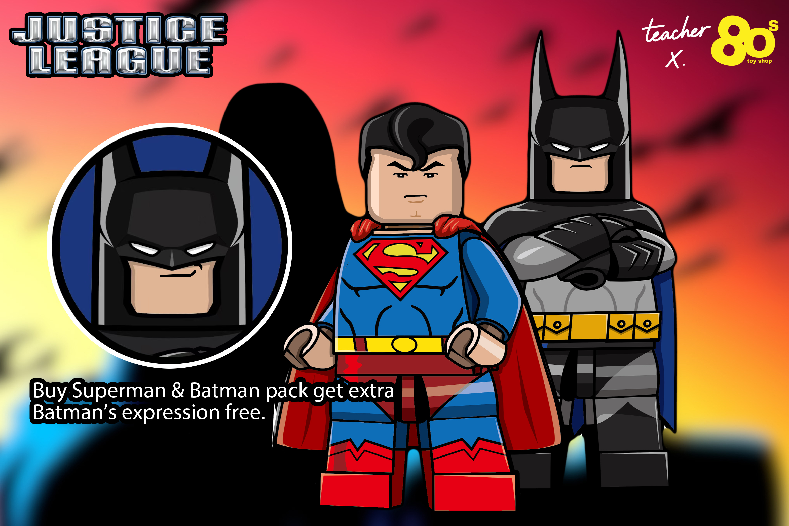 【預訂】【80s Toyshop】超人與蝙蝠俠