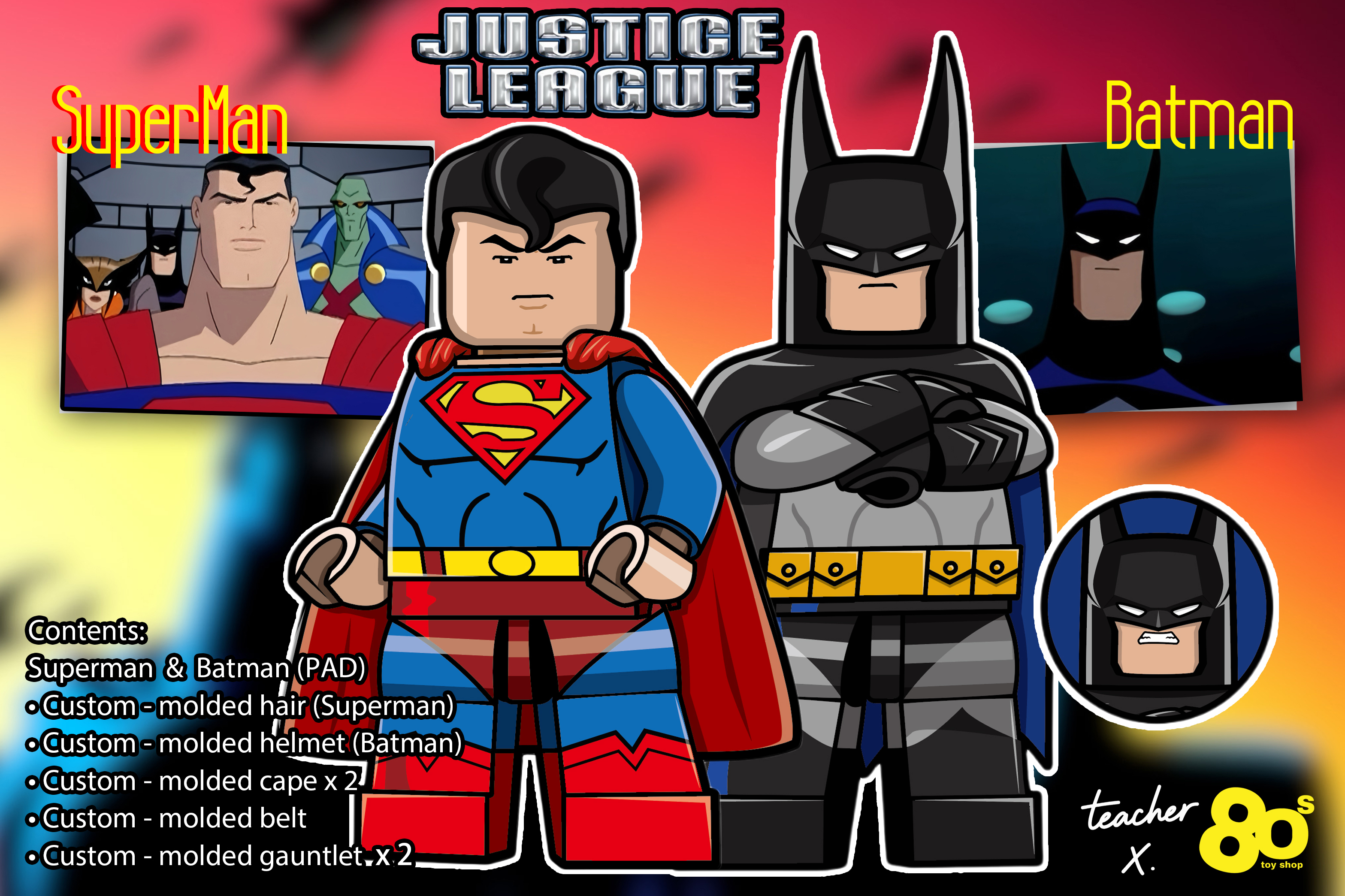 【預訂】【80s Toyshop】超人與蝙蝠俠