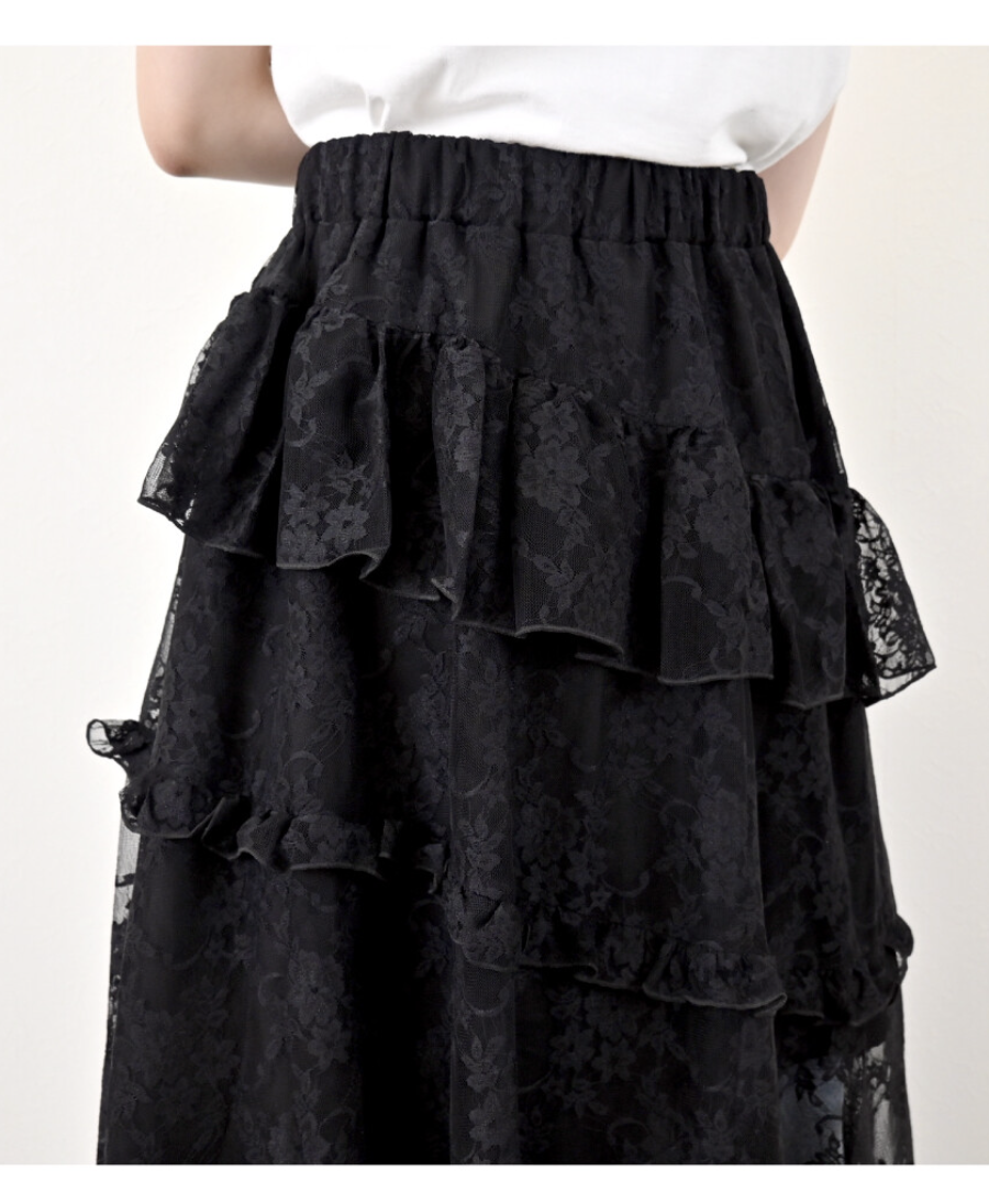 花卉蕾絲蛋糕裙