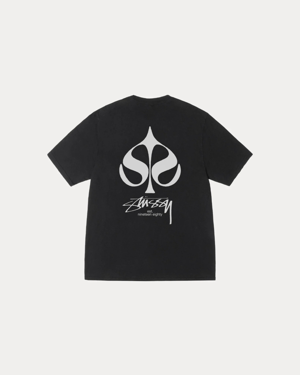 <現貨> Stüssy STUSSY SPADE TEE PIGMENT DYED 黑桃 短T 黑 白 2色 1905156