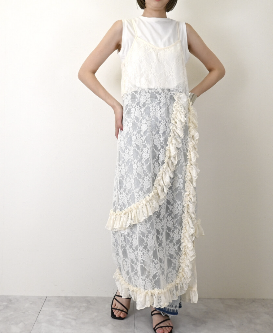 花卉蕾絲圖案連身衣