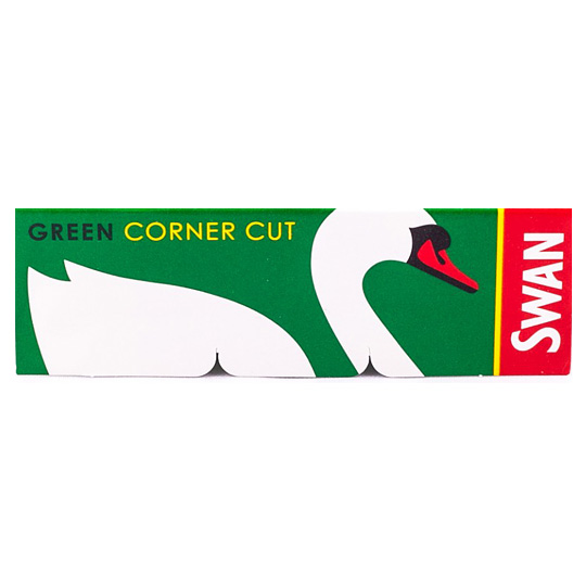 🇬🇧 SWAN - Single Wide Corner Cut Green Rolling Paper 捲煙紙（50pc）