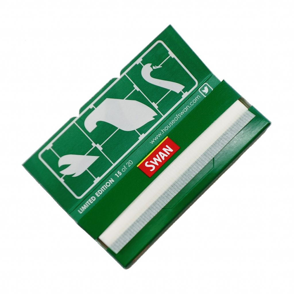🇬🇧 SWAN - Single Wide Corner Cut Green Rolling Paper 捲煙紙（50pc）