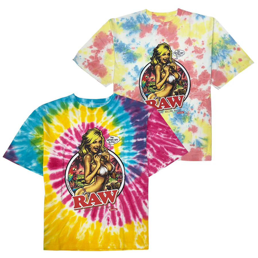 EROSTIKA "RAW GIRL" Tie Dye T-Shirt