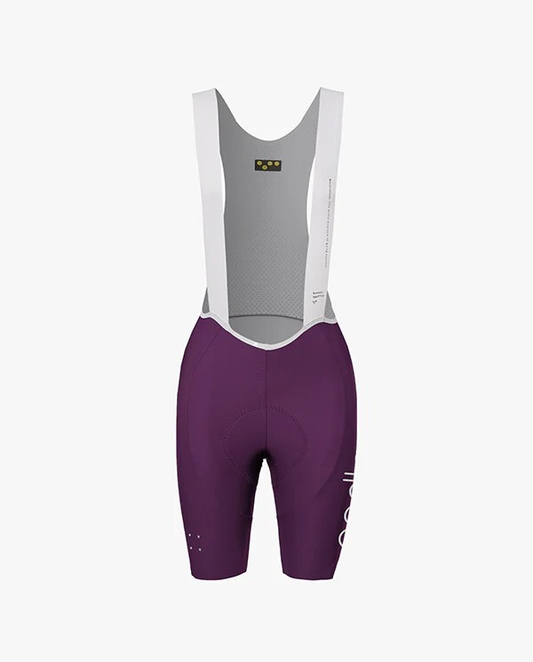 Pedla 女款車褲Dots SuperFIT 2.0 Bib Short /Aubergine 茄紫 新一代北高神褲2.0
