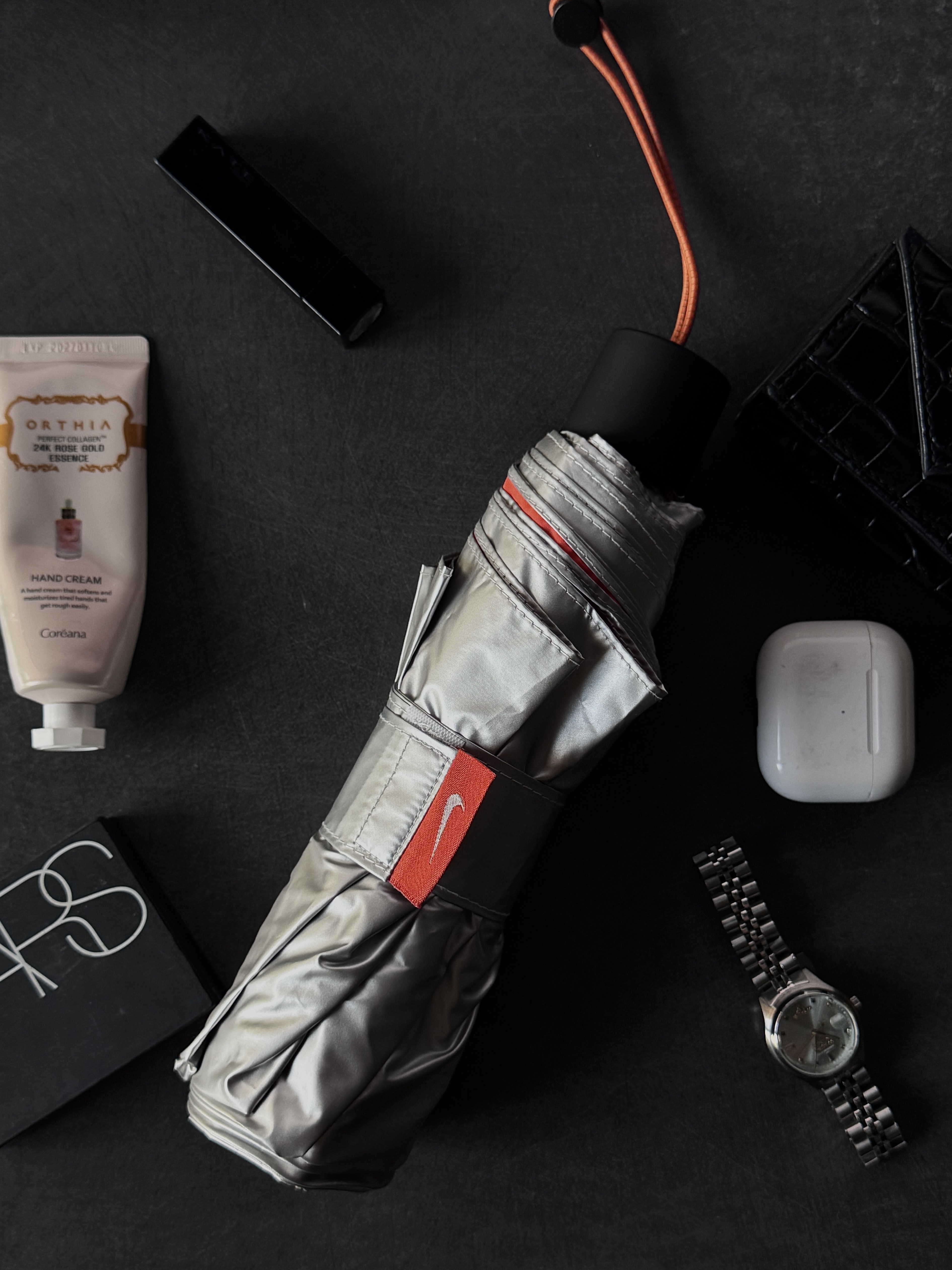 Nike 橘銀雙面傘 晴雨兩用 OG061-98A