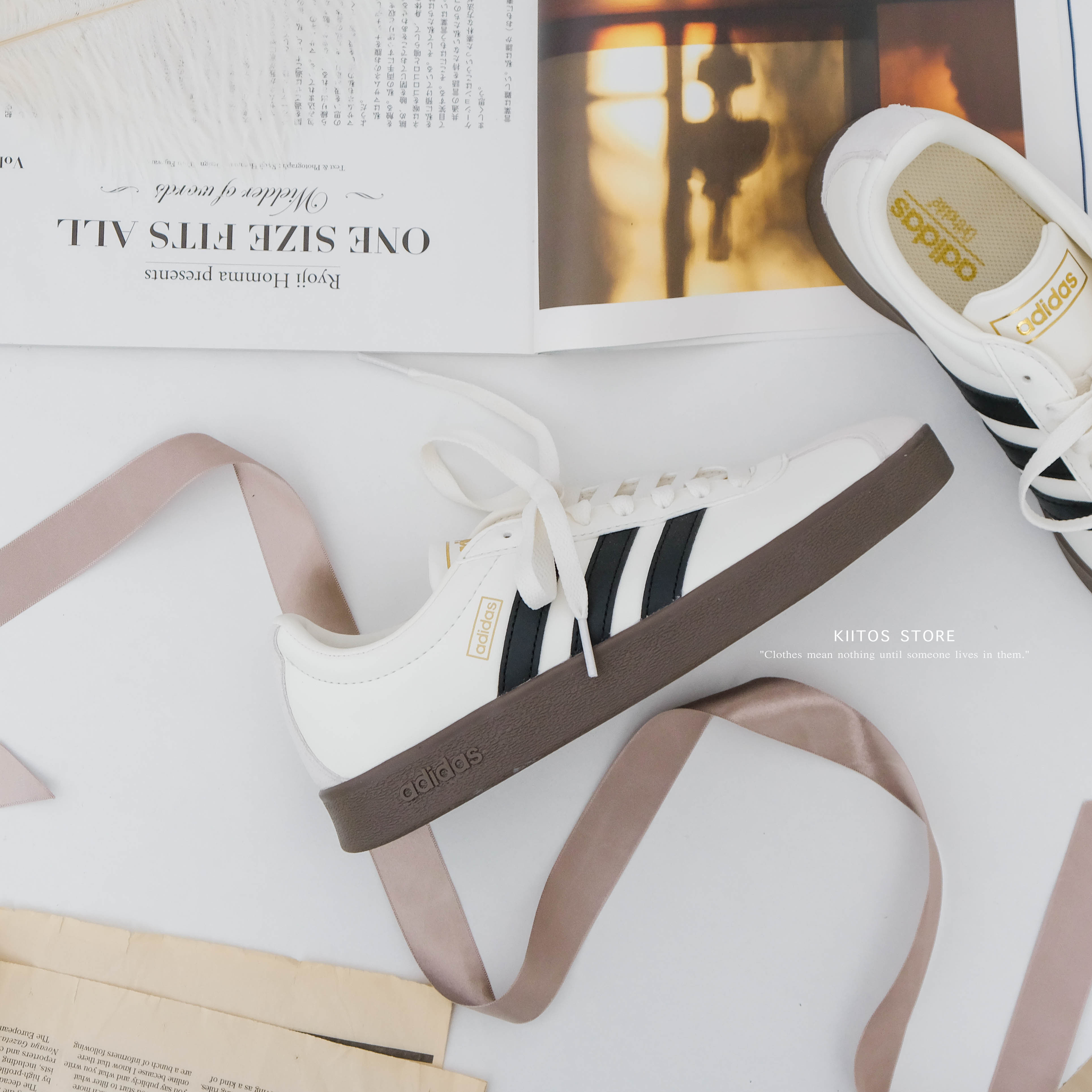 Adidas VI Court 復古 德訓鞋 奶油白 女鞋 JQ1501