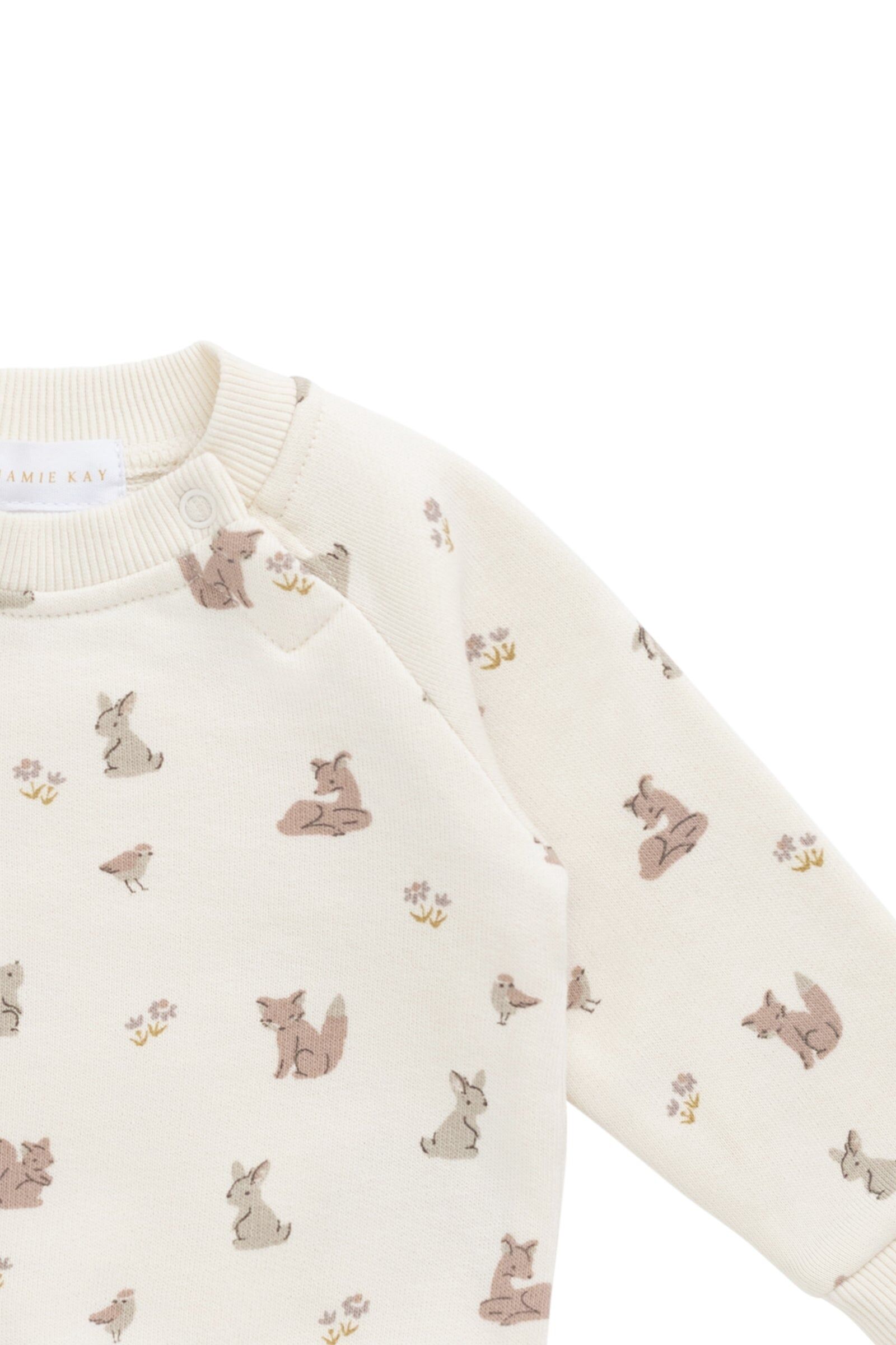 【預購】JAMIE KAY - Organic Cotton Flynn Sweatshirt（Forest Friends）