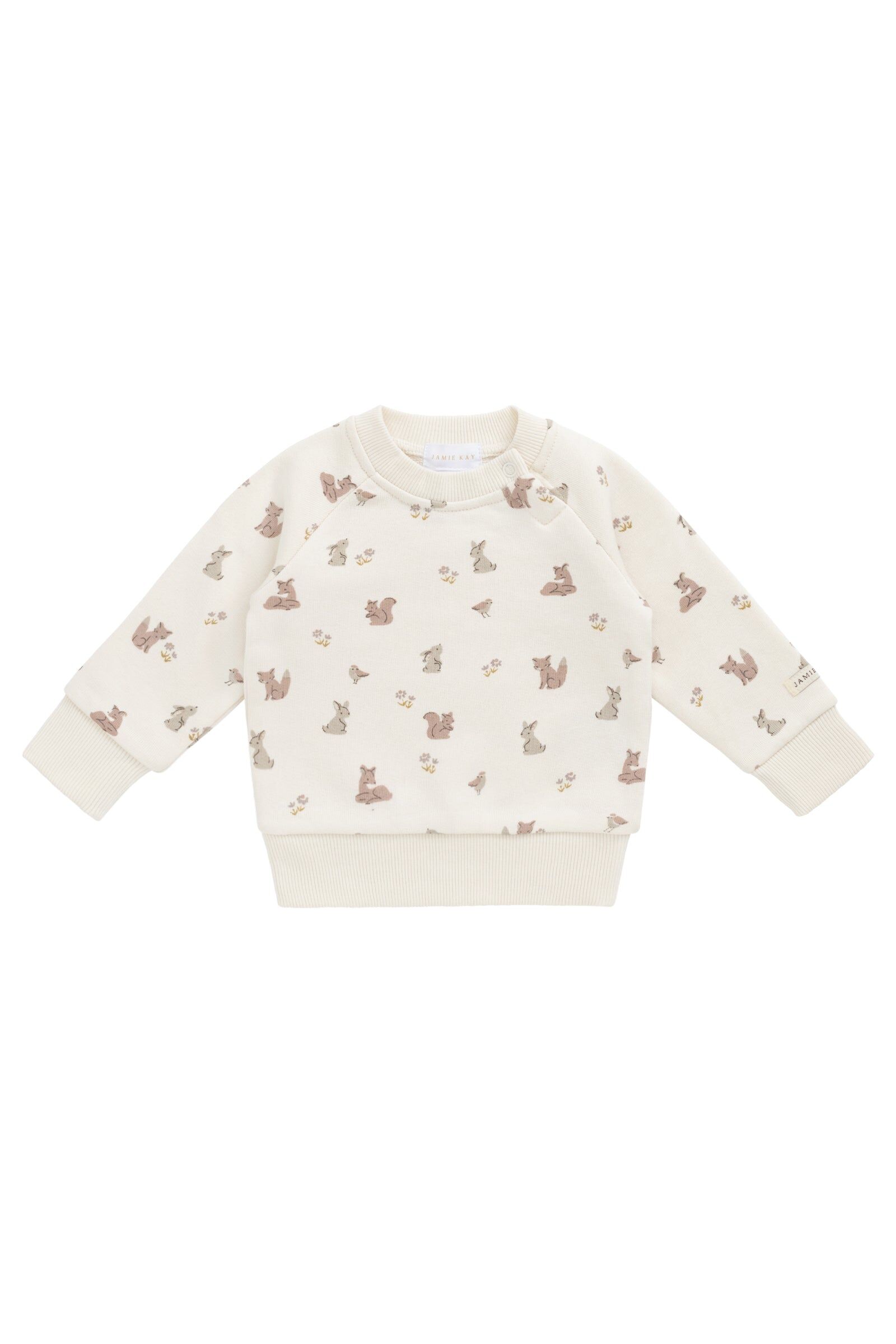 【預購】JAMIE KAY - Organic Cotton Flynn Sweatshirt（Forest Friends）