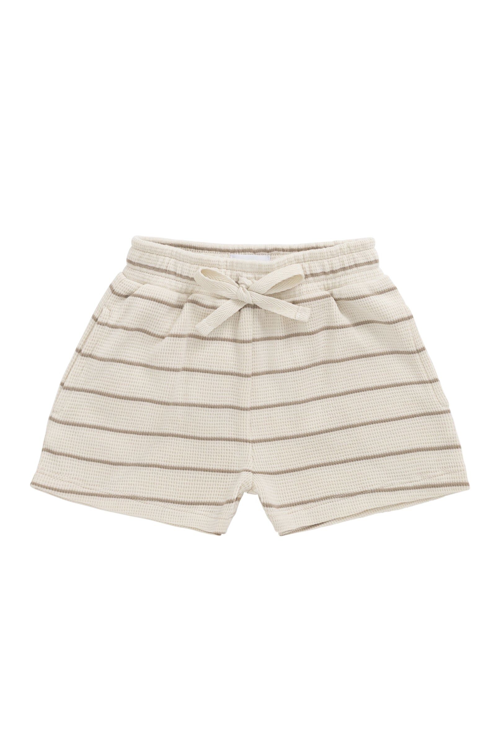 【預購】JAMIE KAY - Organic Cotton Waffle Leith Short（General Stripe Cassava/Batch）