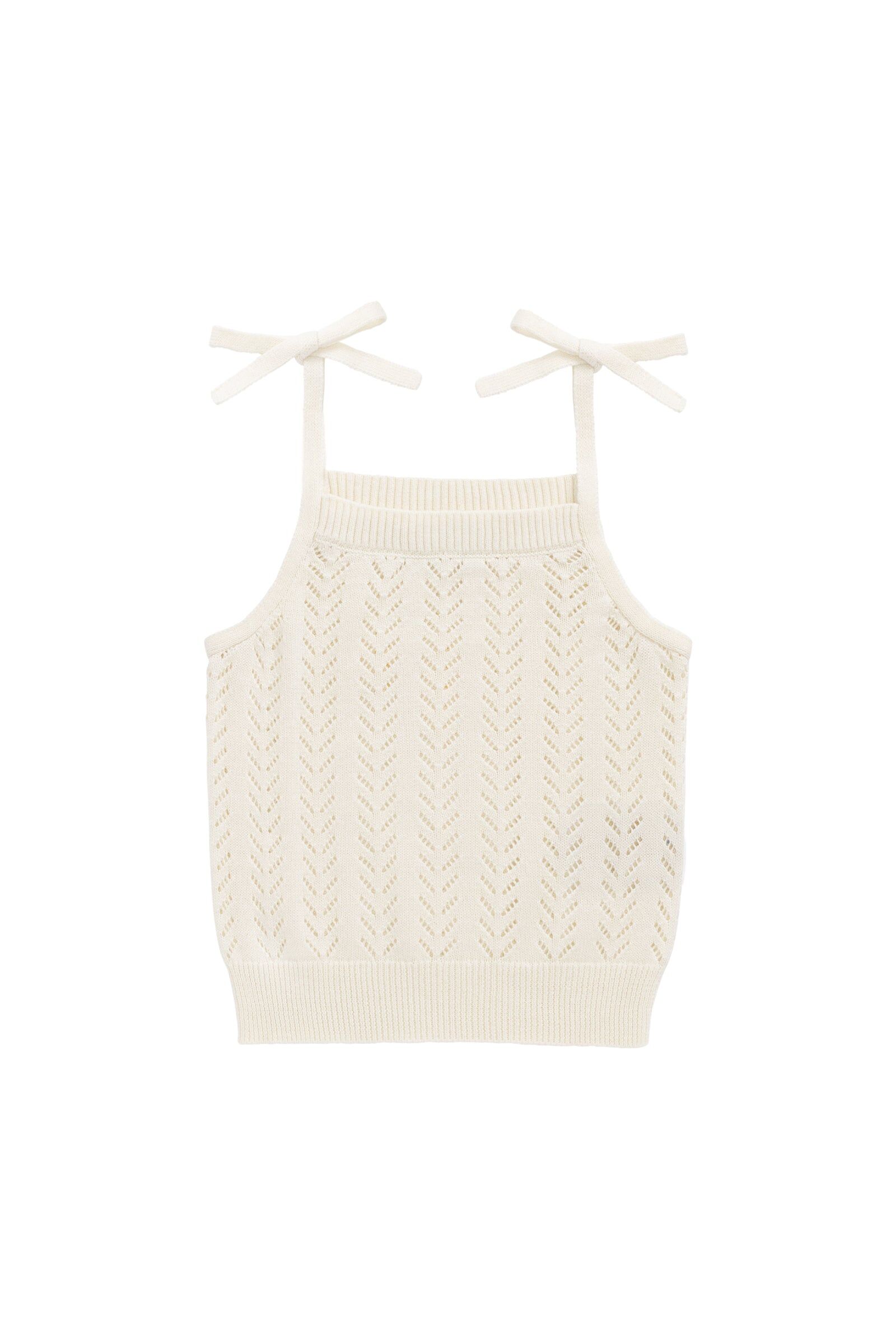 【預購】JAMIE KAY - Aria Knitted Singlet（Parchment）