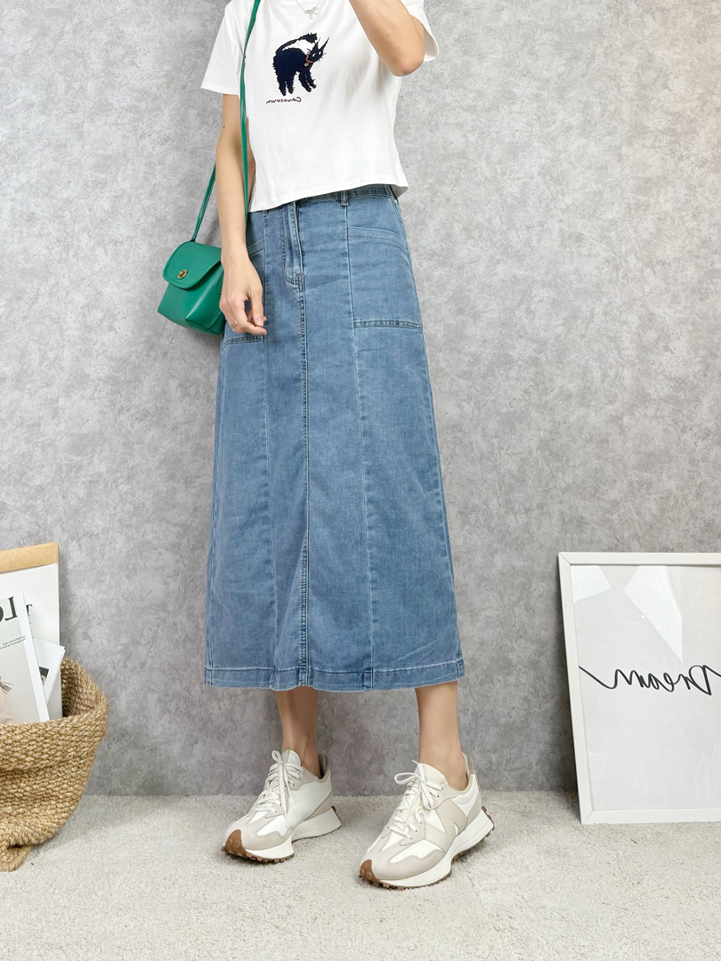 每一步都輕盈♡妳的夏日百搭丹寧裙