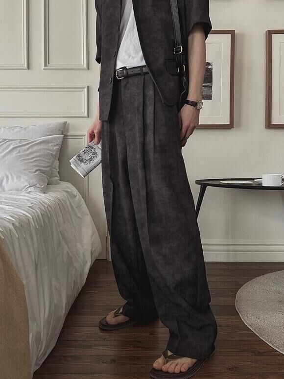 混色鬆身西褲 C_y-100P