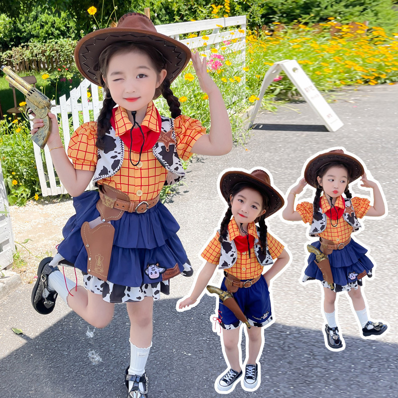 現貨 100cm 萬聖節 玩具總動員胡迪造型 女童款 80-130m #6607