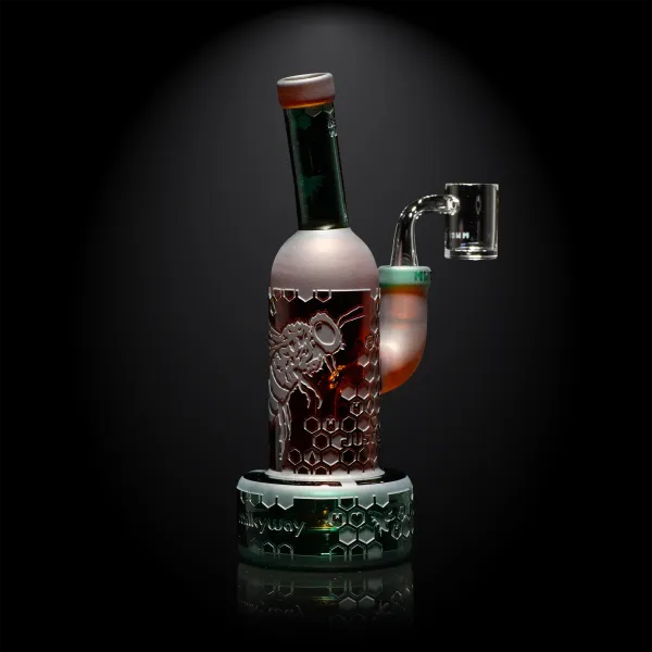 🇺🇸 MilkyWay - Amber Pollinator Dab Rig 玻璃水煙壺（20cm）