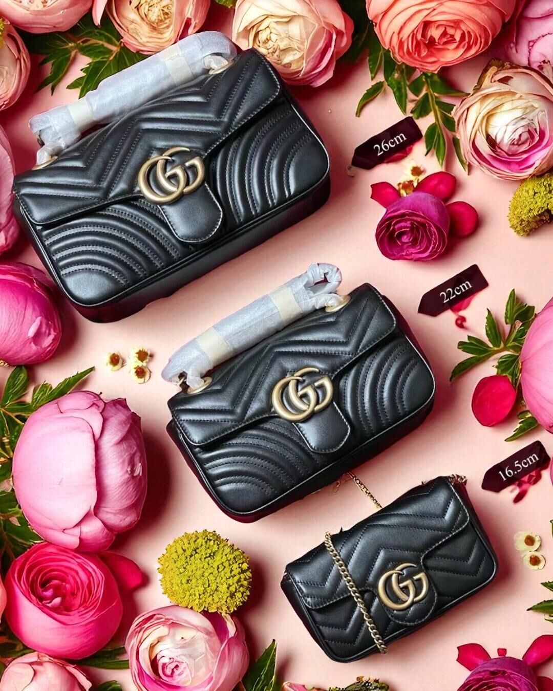 Gucci 黑色復古鏈條包