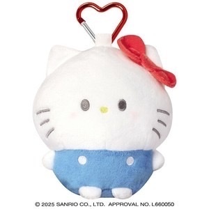 日本Sanrio 豆豆眼系列 公仔包包連心形匙扣