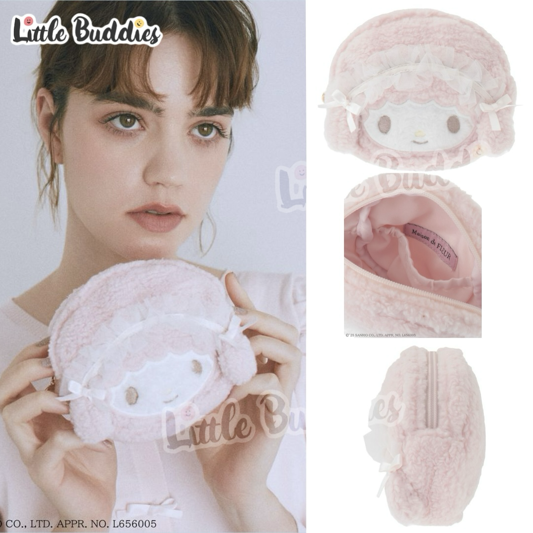 日本限定款 Maison de FLEUR x My Sweet Piano 45周年特別合作 頭形拉鍊袋