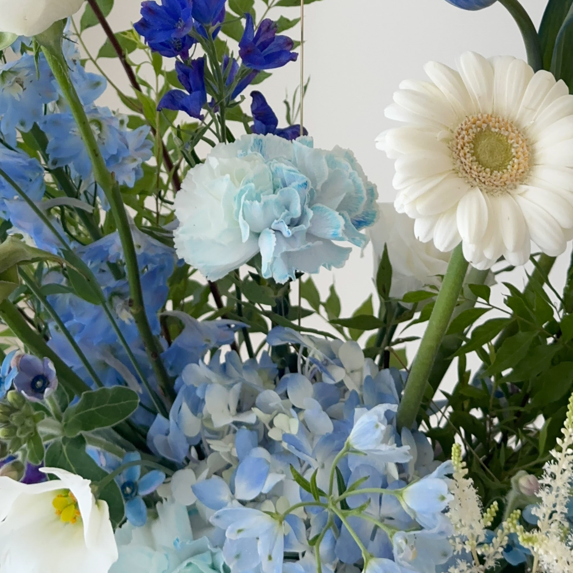 寧藍時分-藍色系客製冠軍杯桌花