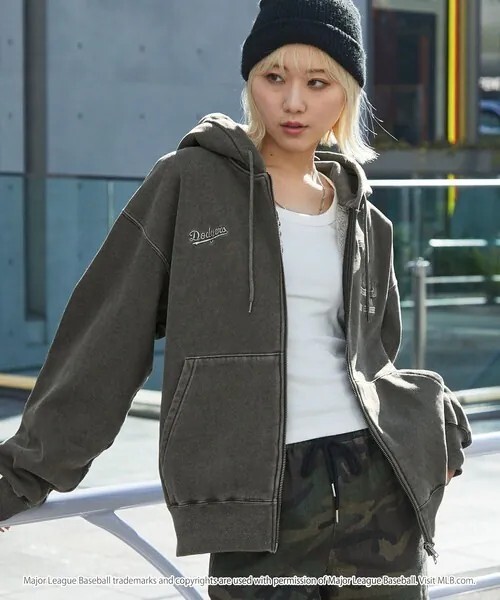 MLB 特別版刺繡雙拉鍊刷毛連帽 外套 復古 美國職棒 大聯盟