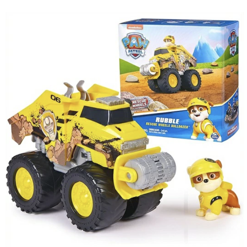 美國 Paw Patrol Rescue Wheels Rubble's Bulldozer 套裝