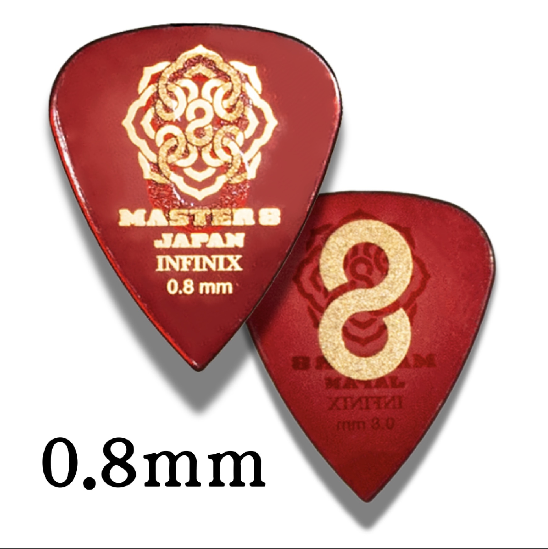 MASTER 8 JAPAN 日本製 / MASTER 8 JAPAN / INFINIX 磨砂防滑 吉他彈片 淚滴 / JAZZ / 三角 第 4 張圖片｜三峽吉他 / Bass