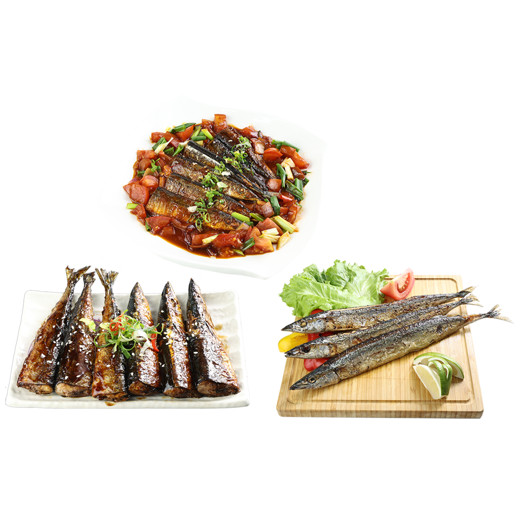 【上億嚴選】台灣漁船捕撈秋刀魚4尾/包