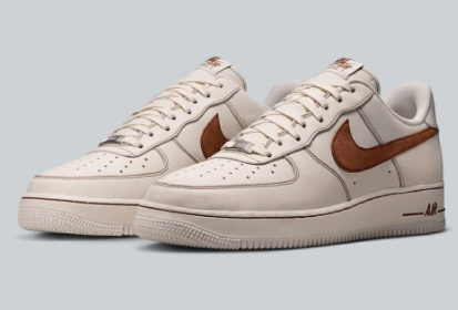 NIKE  AIR FORCE 1 07 LV8 /Ivory Saddle Brown /   JUL25