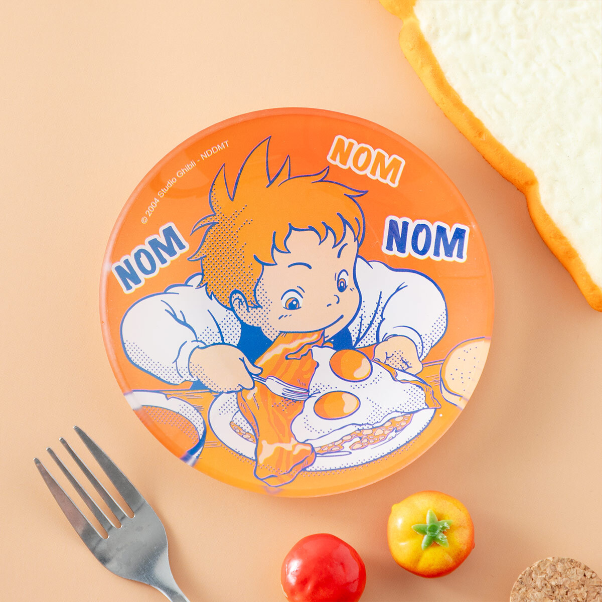 美味系列小盤子 霍爾的移動城堡 培根雞蛋