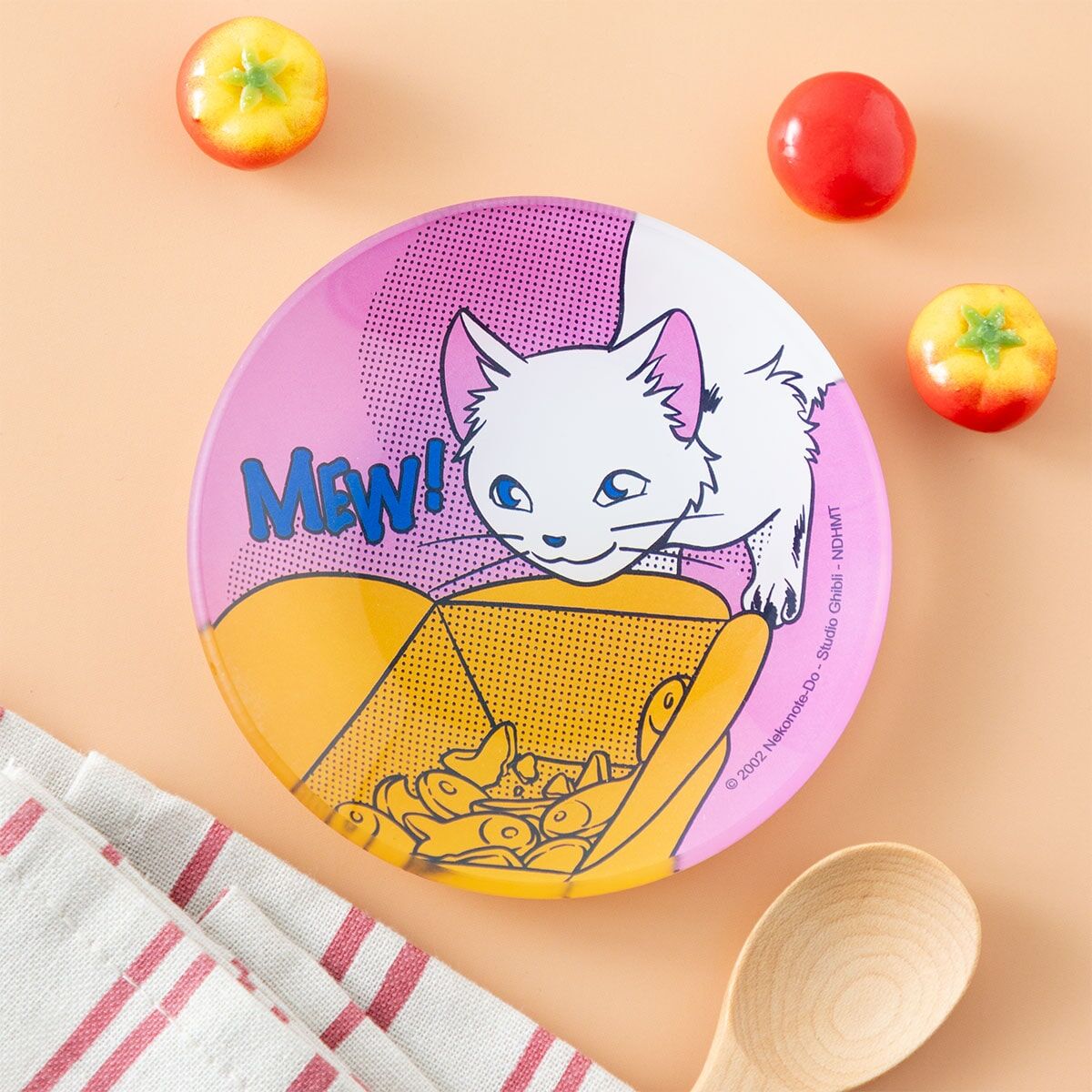 美味系列小盤子 貓的報恩 小魚餅乾