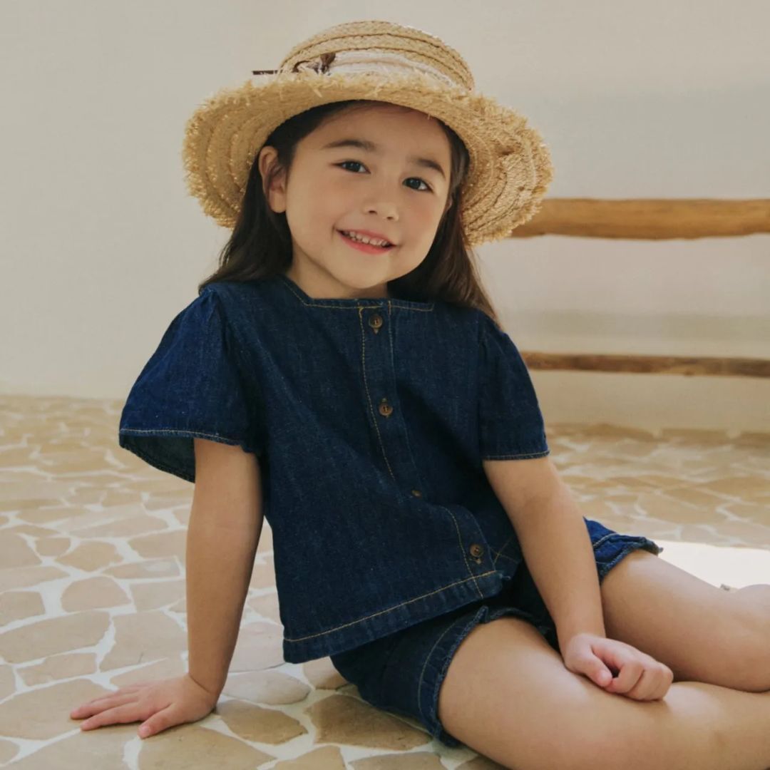 韓國 BY MiMi  - 25夏 大荷葉牛仔套裝