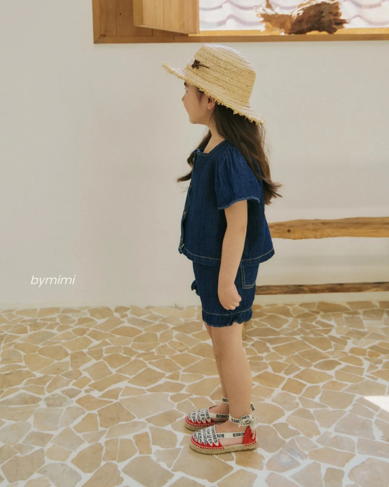 韓國 BY MiMi  - 25夏 大荷葉牛仔套裝