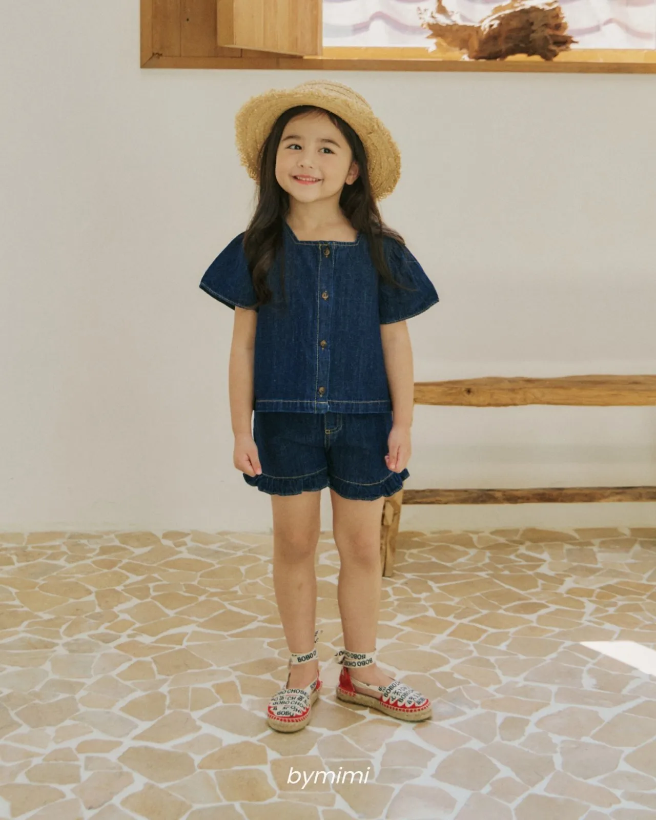 韓國 BY MiMi  - 25夏 大荷葉牛仔套裝