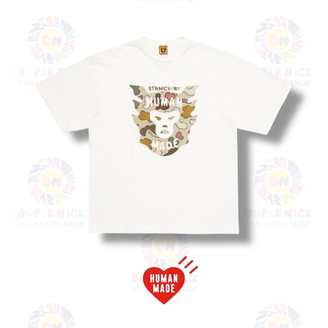 HUMAN MADE x KAWS 限量聯名 迷彩 短袖