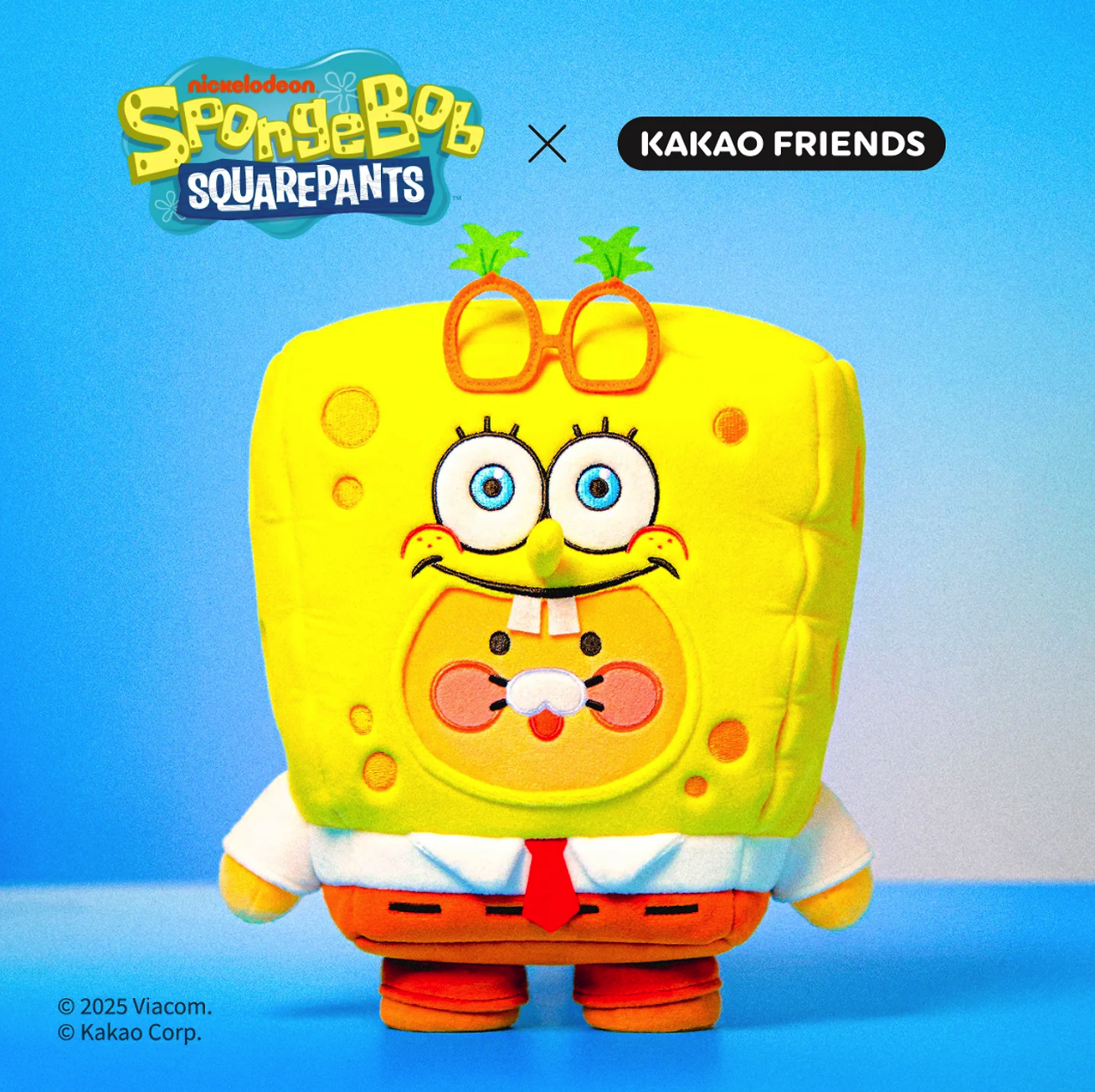 【現貨】海綿寶寶 X kakao friend 中型娃娃 玩偶 海綿寶寶春植款