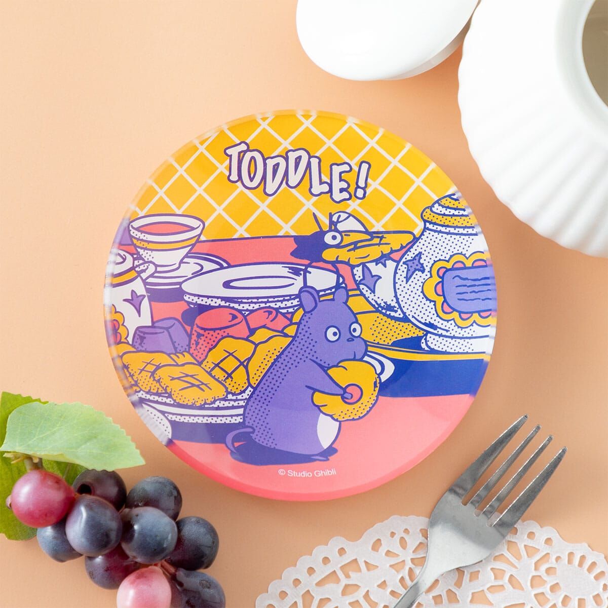 美味系列小盤子 神隱少女 拿了餅乾快跑!