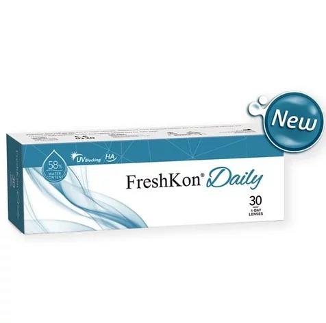 菲士康FreshKon 1 Day Daily 水漾透亮｜日拋透明隱形眼鏡｜每盒30片