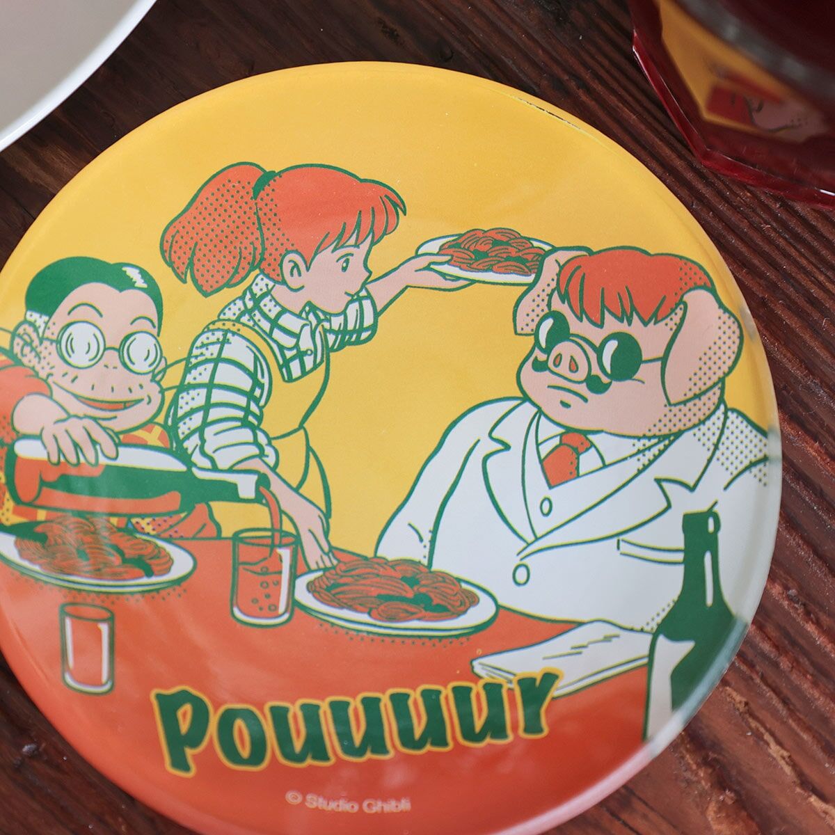 美味系列小盤子 紅豬 意大利麵