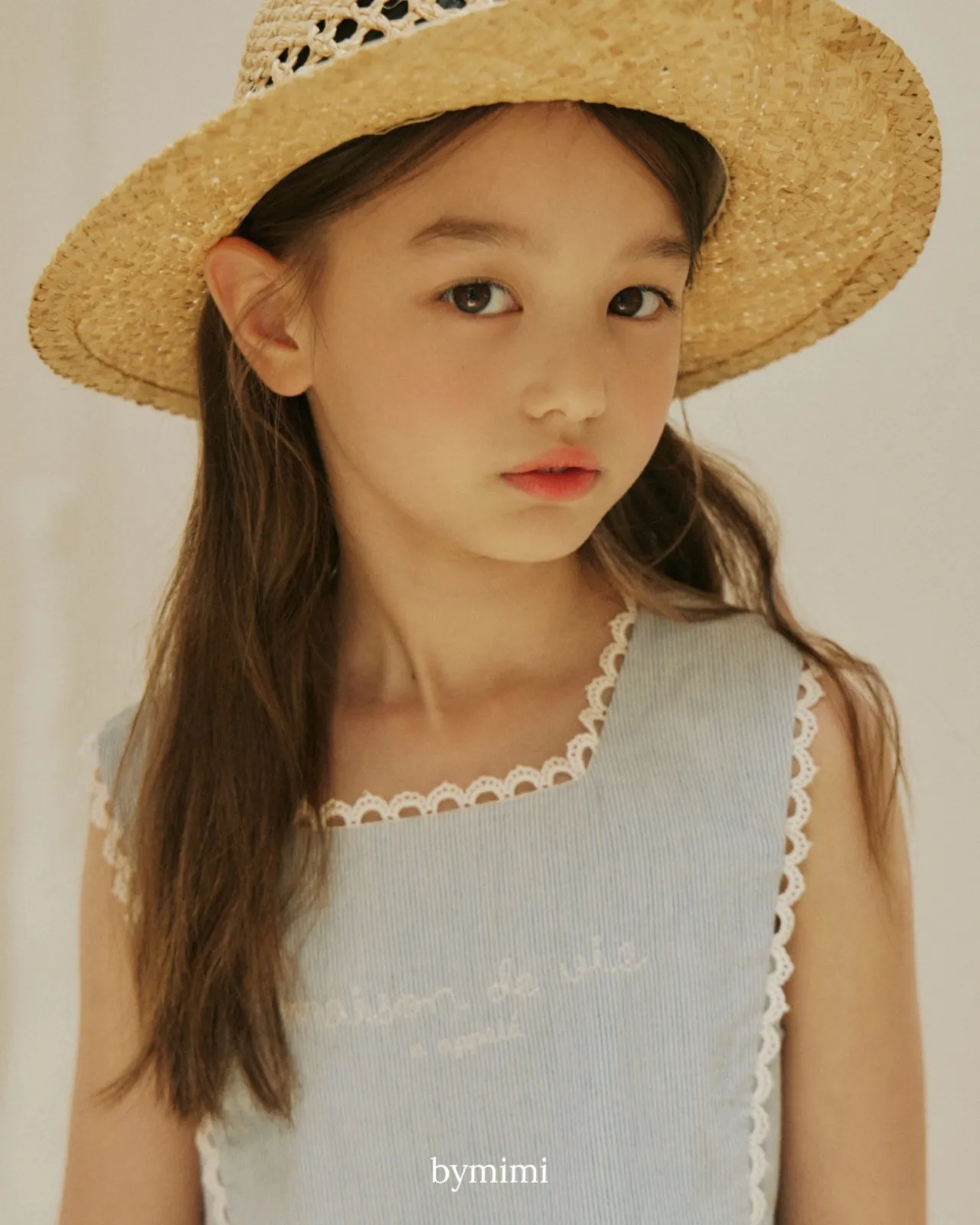 韓國 By MiMi  - 25夏 古典刺繡蕾絲背心洋裝(兩色)