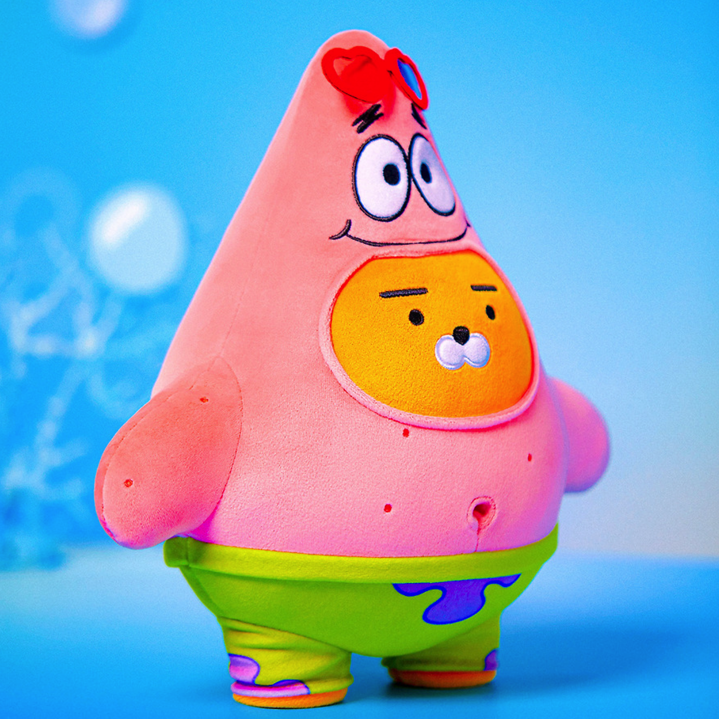 【現貨】海綿寶寶 X kakao friend 中型娃娃 玩偶 派大星萊恩款