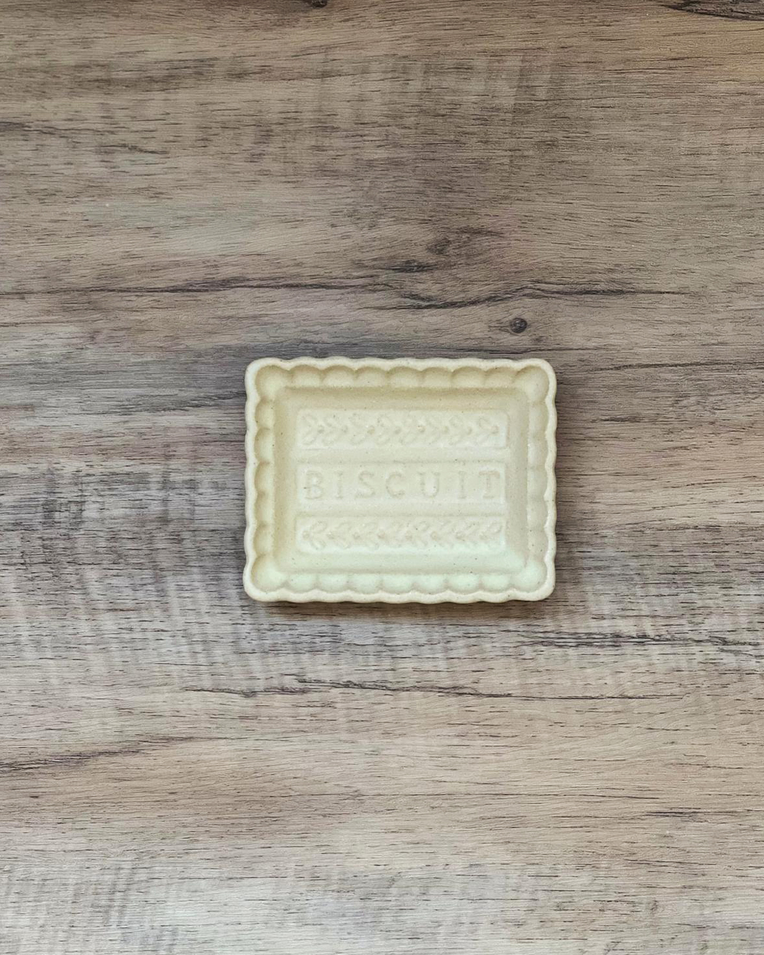 燕麥色 餅乾小碟｜益子燒