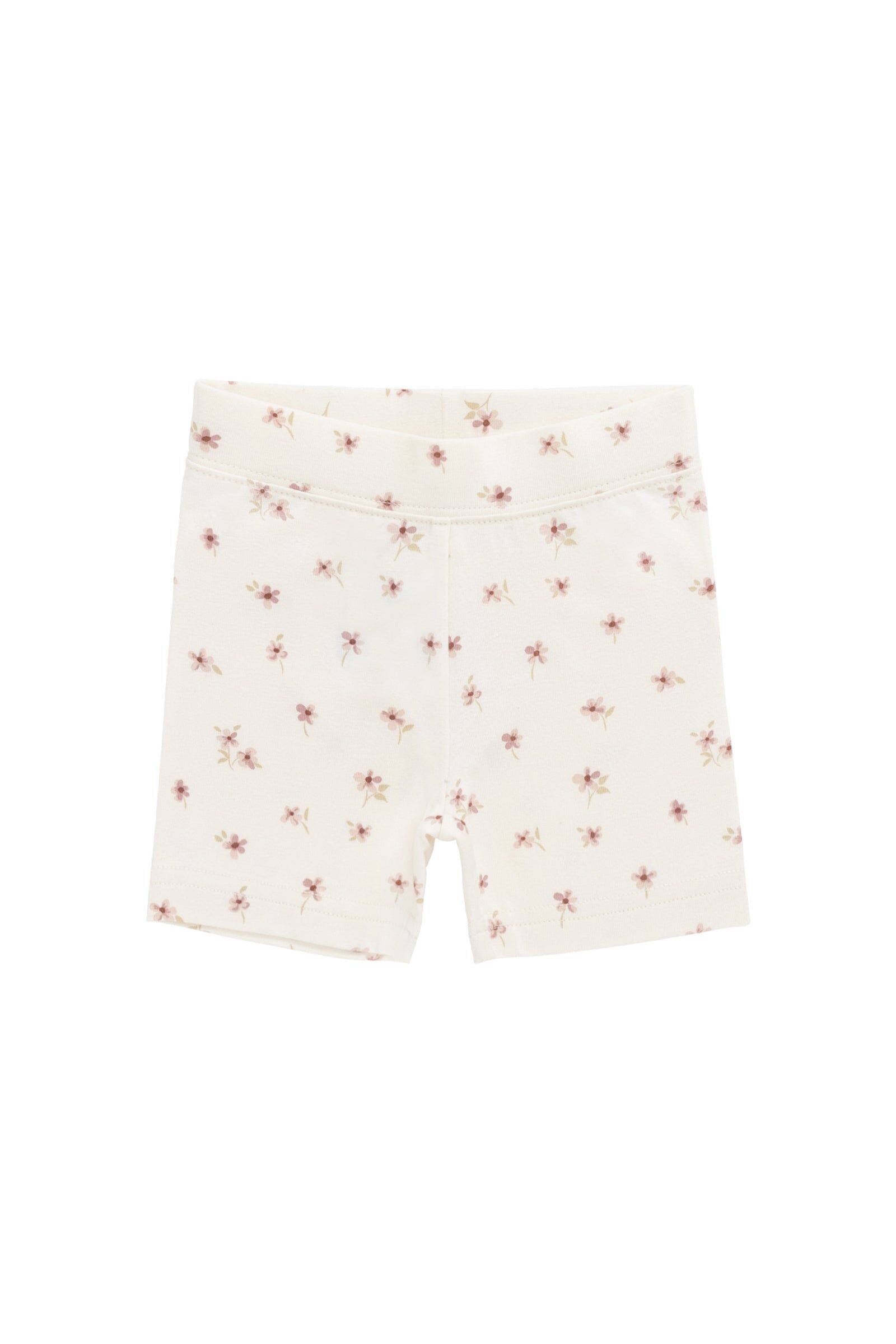 【預購】JAMIE KAY - Organic Cotton Everyday Bike Short（Simple Flowers Egret）