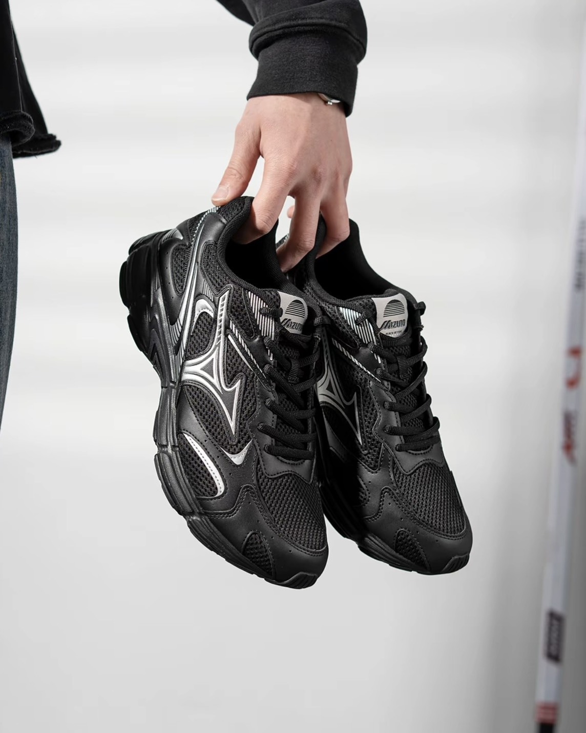 Mizuno Cyclone Speed 2k 復古慢跑鞋 休閒鞋 老爹鞋 個性黑銀