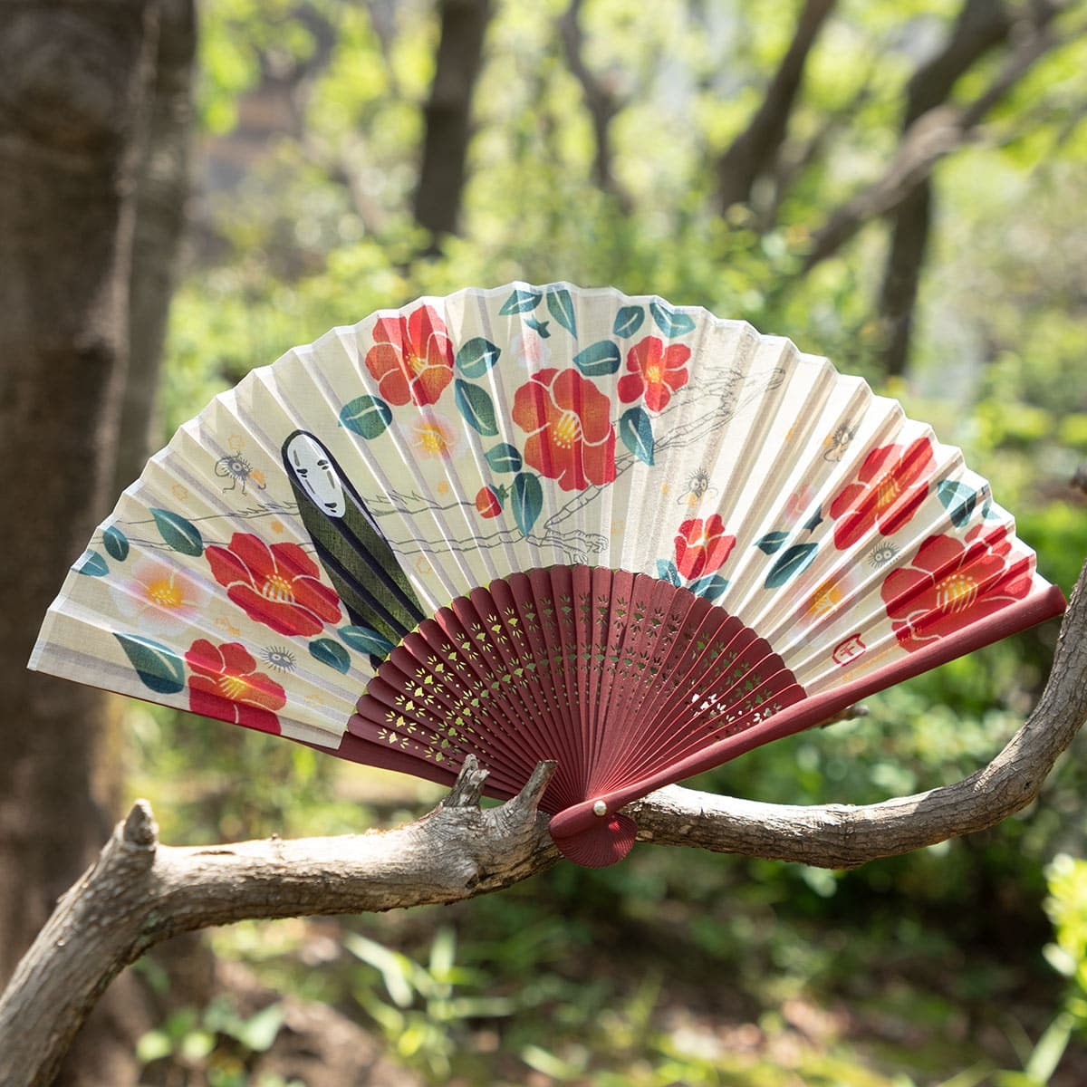 扇子 神隱少女 山茶花