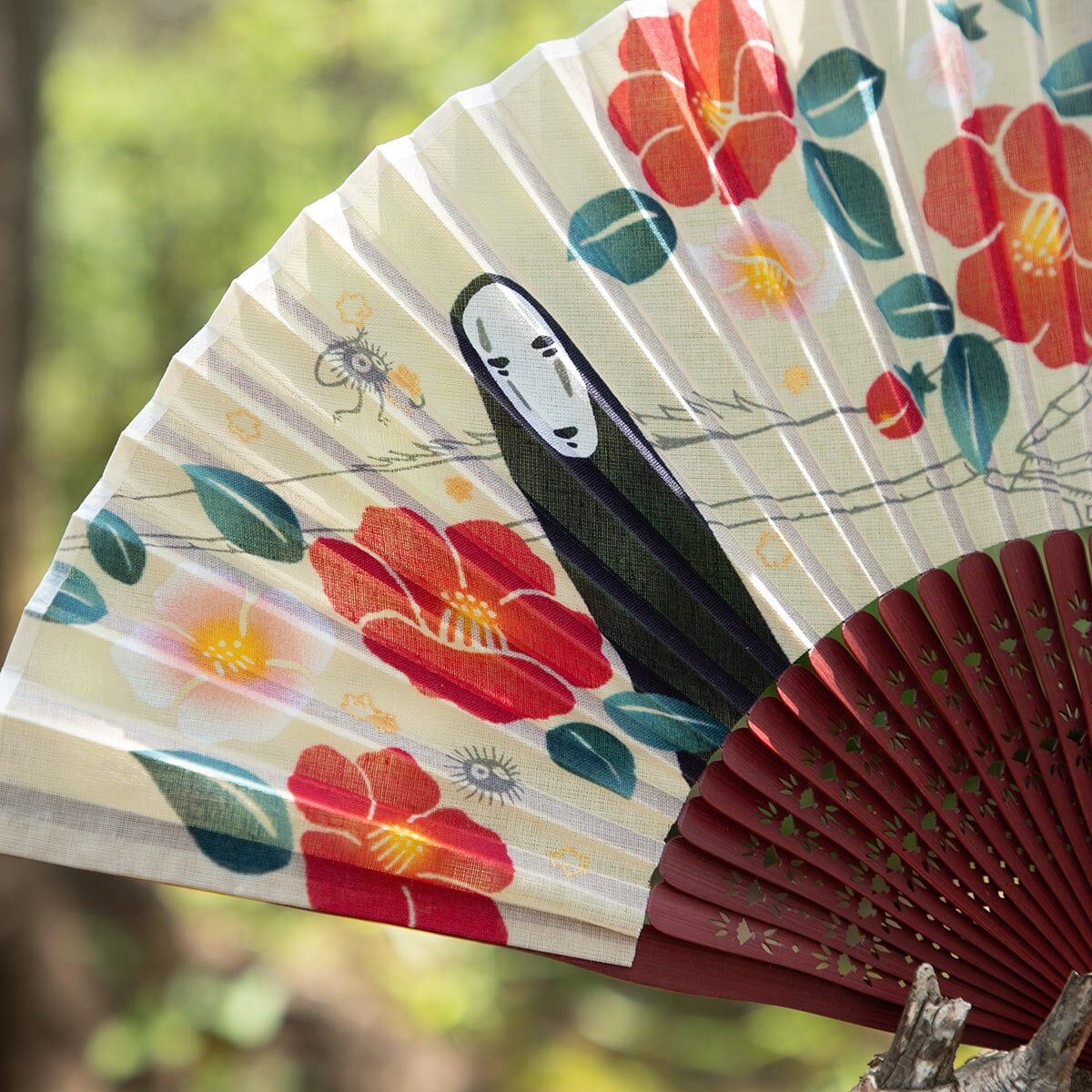 扇子 神隱少女 山茶花