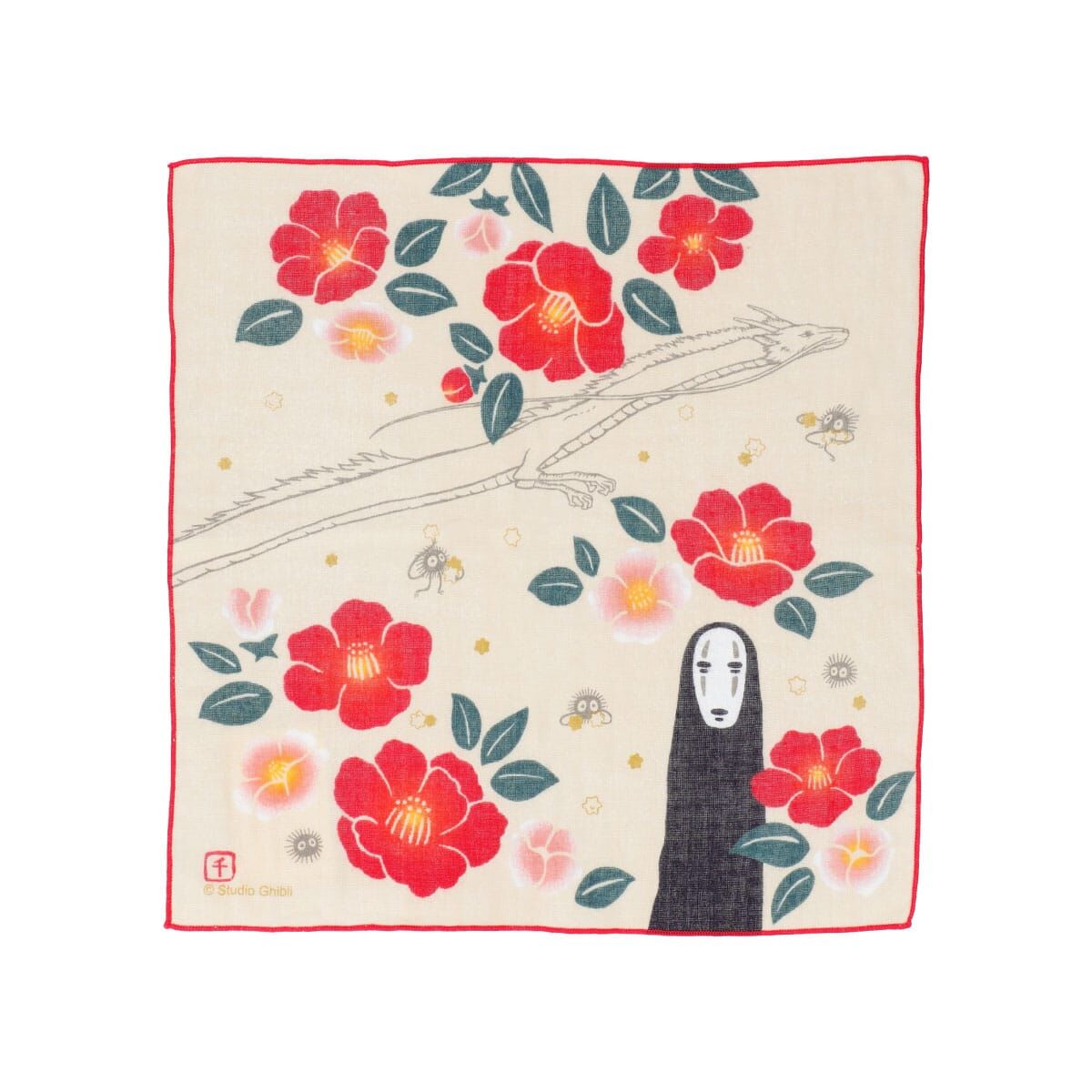 紗布手帕 神隱少女 山茶花