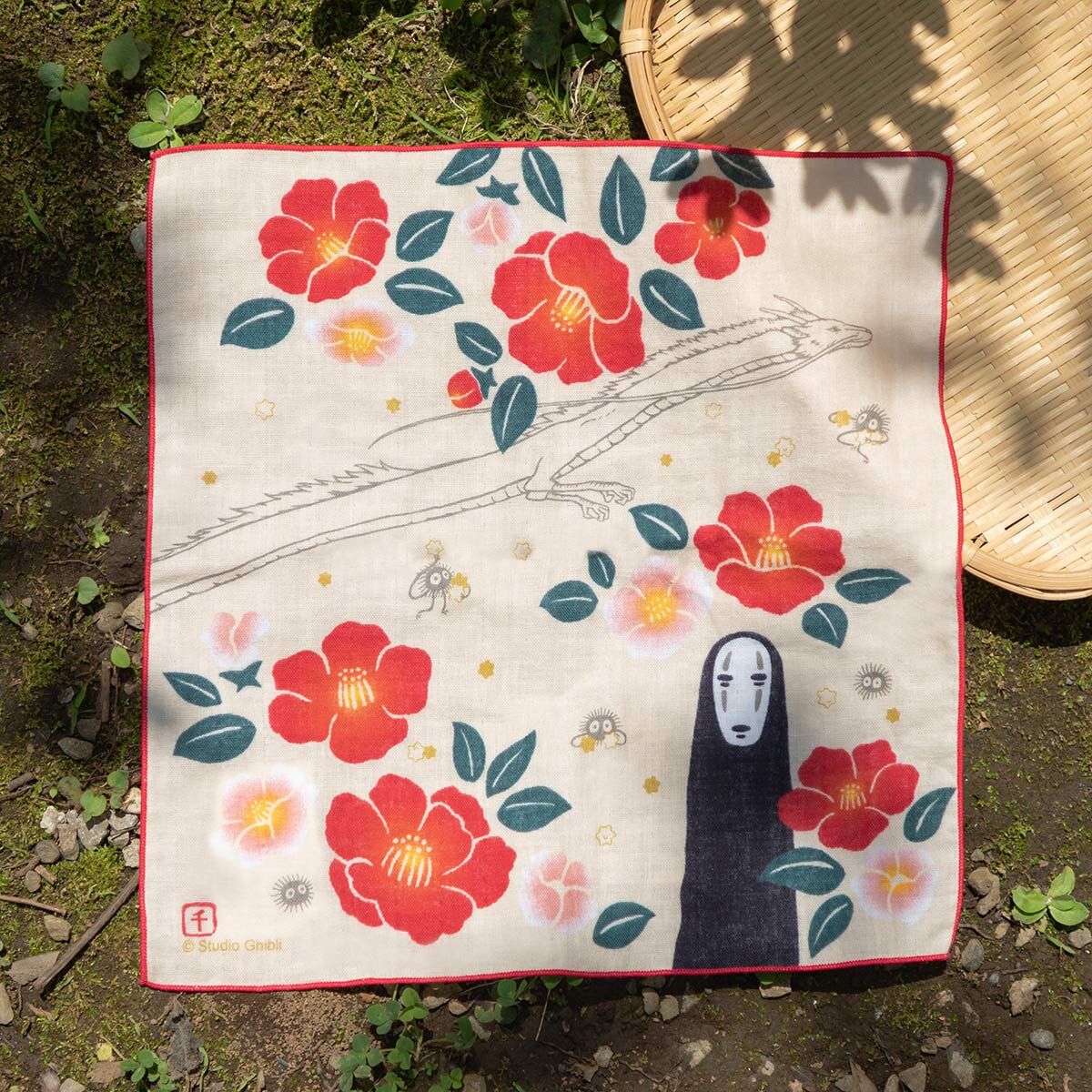 紗布手帕 神隱少女 山茶花