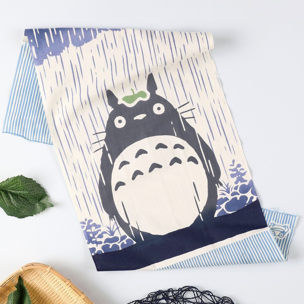 日本職人注染布 龍貓 雨痕